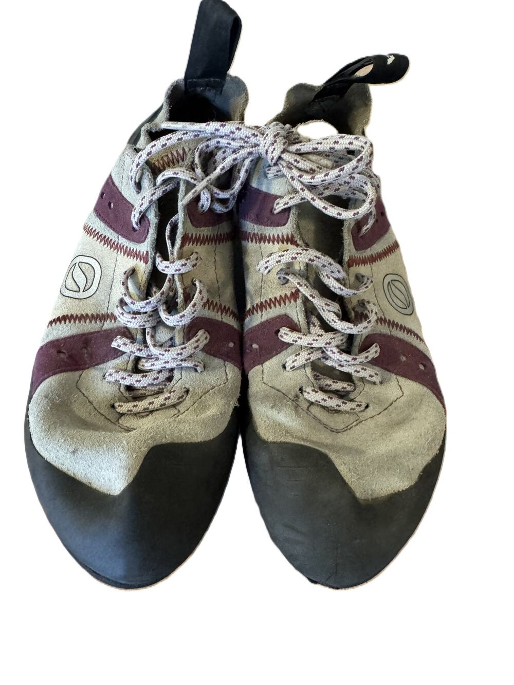 Scarpa Climbing Shoes EU 39 Gray Purple Lace-Up Rock Climbing Bouldering Gym